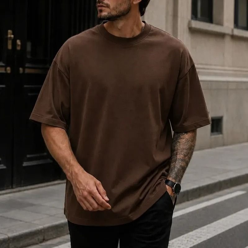 Camiseta Oversized Masculina 100% Algodão (P ao GG)