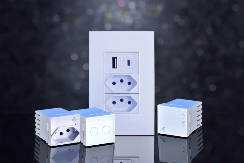 Tomada Interruptor com USB e Tipo C Universal
