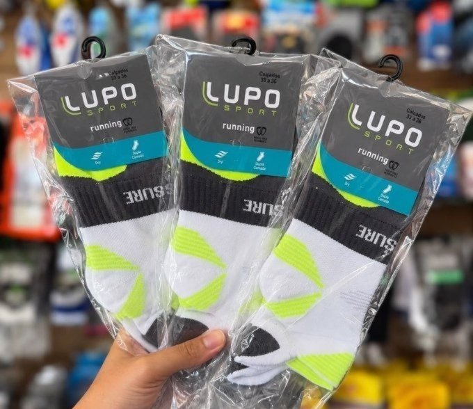 Kit com 3 Pares de Meias Lupo Dry Fit Cano Curto + Frete Grátis