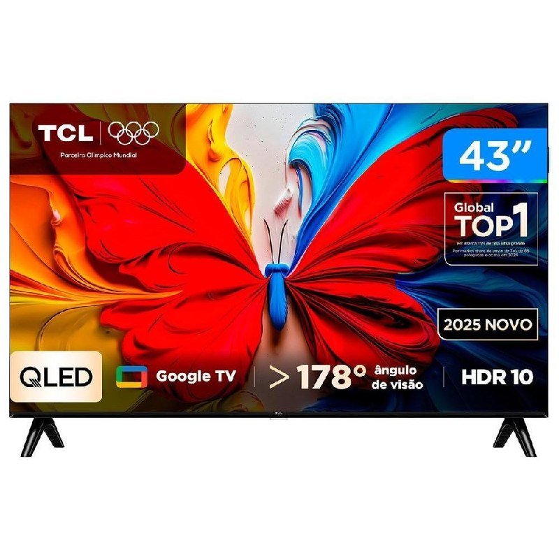 TV TCL Full HD QLED Google TV 2 HDMI