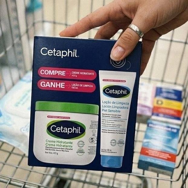 Kit Cetaphil Creme 453g e Loção De Limpeza 100ml Cetaphil + Frete Grátis
