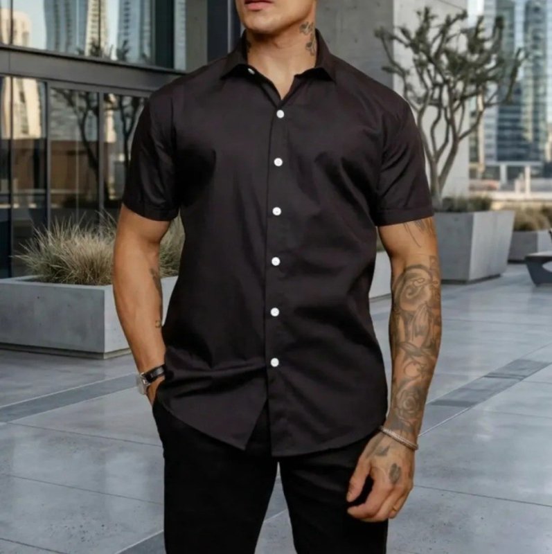 Camisa Social Gola Italiana + Frete Grátis