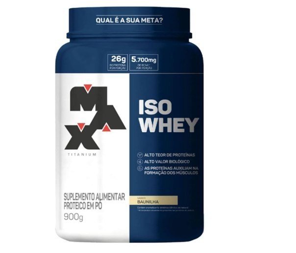 Max Titanium Iso Whey - 900G Baunilha