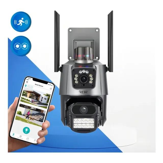 Câmera de Segurança Wi-Fi IP Dual com Sirene