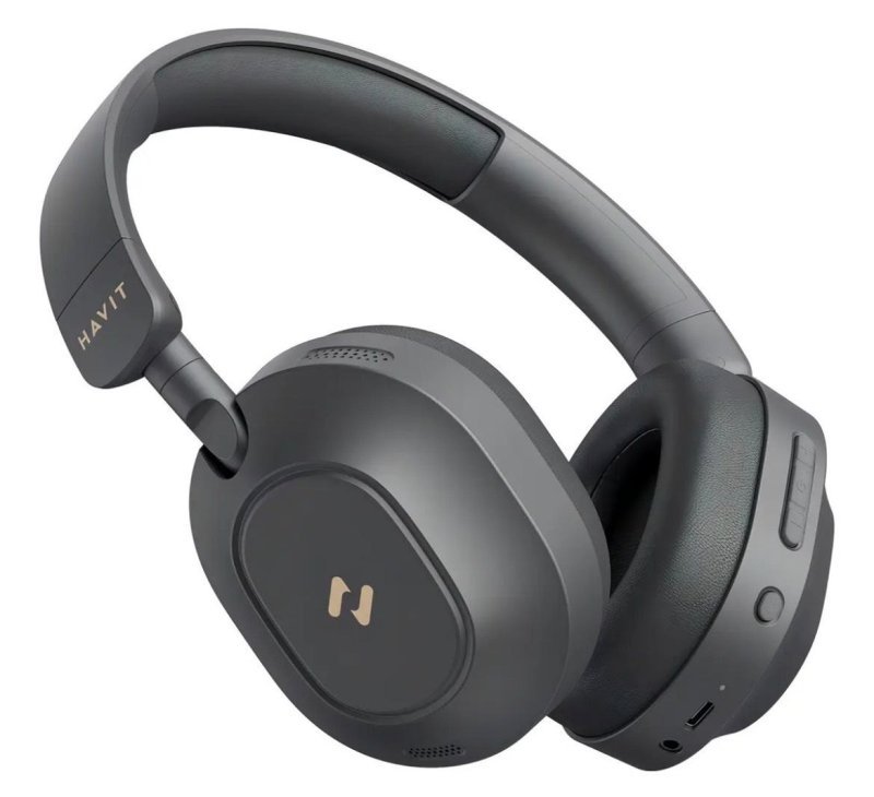 Headphone Havit ANC Híbrido Bluetooth 5.4 Bateria 80h Preto