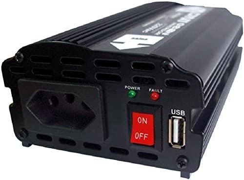 DNI, 0882, Inversor Entrada 12V 110Vac 300W (400W Pico) 1 Tomada 3P 1 USB, 882