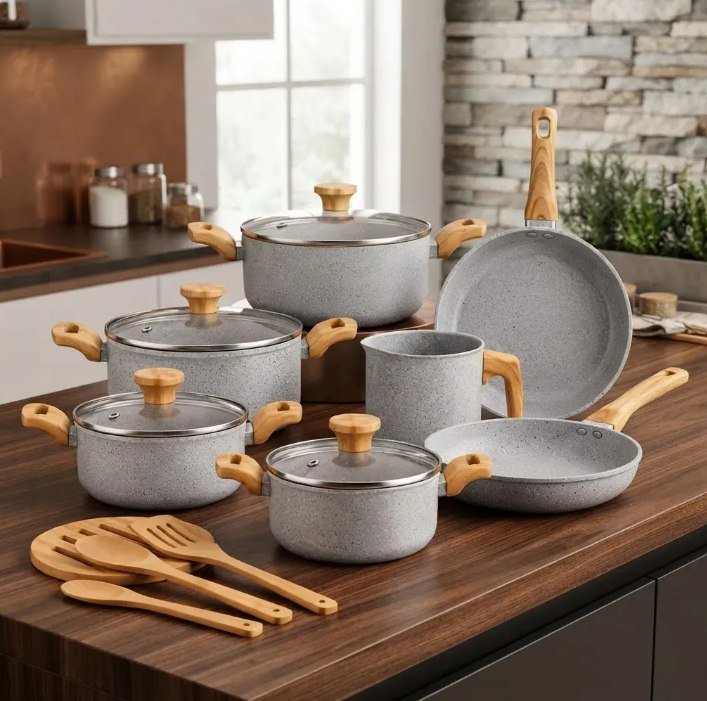 Conjunto de Panelas Cerâmica Mimo Style Pratic Cook com 10 Peças