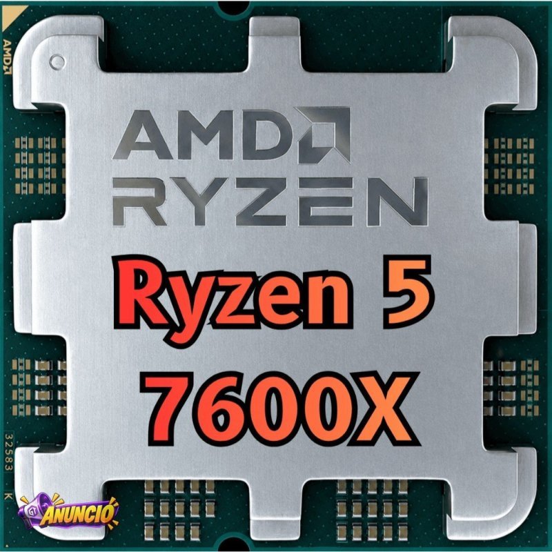 Processador AMD Ryzen 5 7600X, 4.7GHz (5.3GHz Max Turbo), Cache 38 MB, 6 Núcleos, 12 Threads, AM5, Com Vídeo Integrado