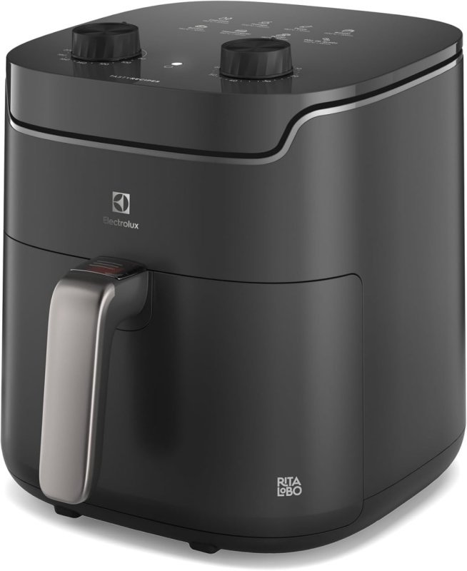 Air Fryer Electrolux Rita Lobo EAF40, 5,8L, 1400W, 8 Receitas Pré-Sugeridas, Timer de 60 Minutos – 220V