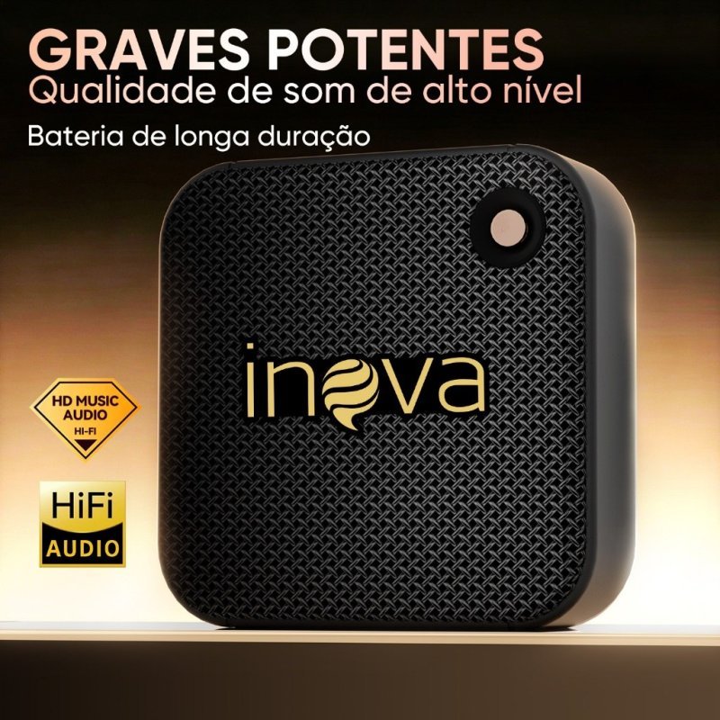 INOVA caixa de som bluetooth portátil alto falante bluetooth rádio alto falante à prova d'água