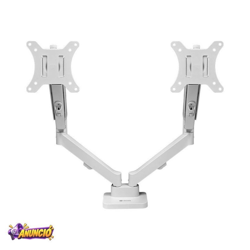 Suporte Articulado Para 2 Monitores 13 a 32 Pistão a Gás Zinnia Nimbo 210 Branco