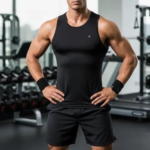 Regata Dry Fit Lisa Camiseta Masculina Academia Treino Voker