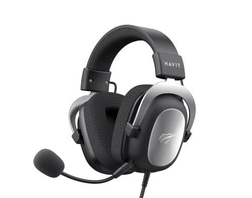 Havit HV-H2002d Fone de Ouvido Gamer com Microfone, Prata