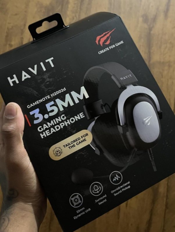 Havit HV-H2002d Fone de Ouvido Gamer com Microfone, Prata