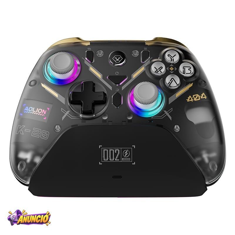 Profissional Controle sem Fio para Switch PC Hall Effect K20, Petro