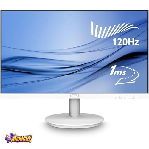 Monitor Branco Philips 22" 120Hz 1ms Gaming 221V8LBW3