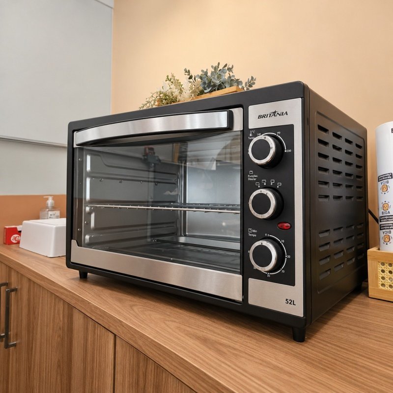Forno Elétrico Britânia 52l Dupla Resistência Bfe55p + Frete Grátis