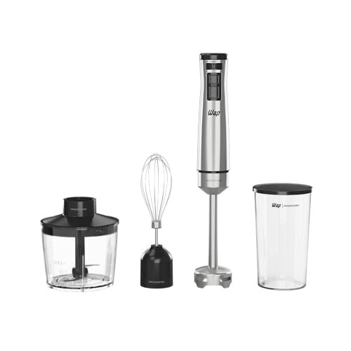 WAP Mixer Elétrico 3 em 1 com Processador, Miniprocessador e Batedor de Clara em Inox Prosdócimo WM1 600W 127V