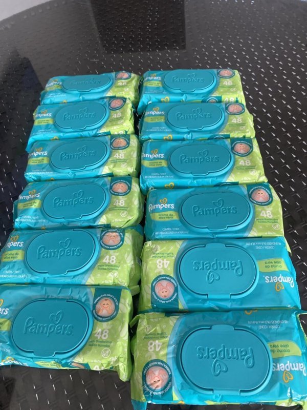 Kit 576 un. Lenços Umedecidos Pampers