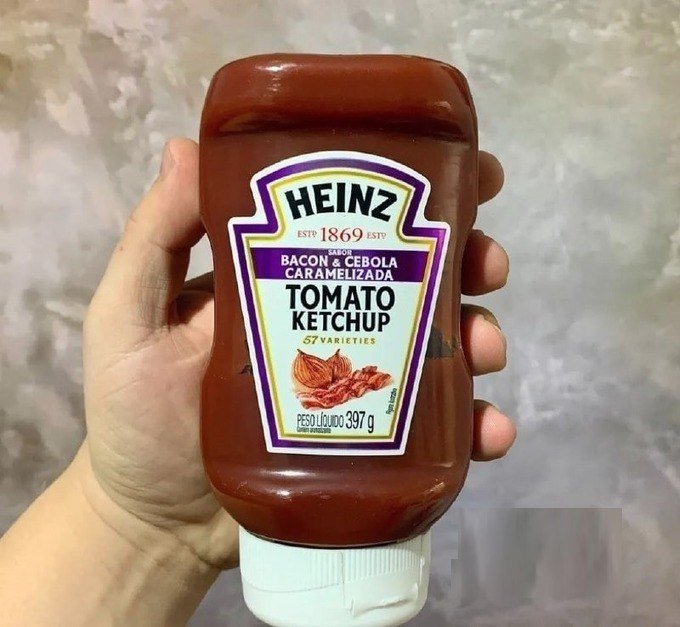 Heinz Ketchup Bacon & Cebola Caramelizada 397g + Frete Grátis