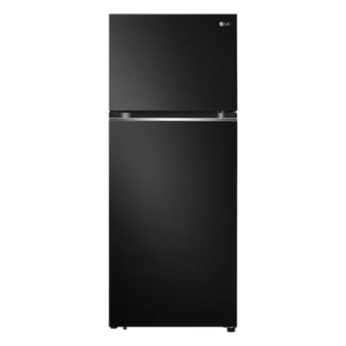 LG Geladeira Frost Free 395 Litros Duplex com Compressor Smart Inverter Preta Top Freezer 2 Portas
