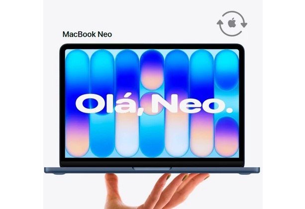 Notebook MacBook Neo Apple CPO 13" Chip A18 Pro, 8GB RAM, SSD 256GB