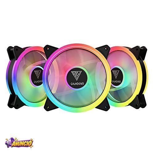 GAMDIAS Kit com 3 fans Aeolus M2-1203 LITE RGB 120mm