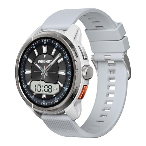 HAYLOU Solar Ultra Smartwatch para Mulheres e Homens, Prata