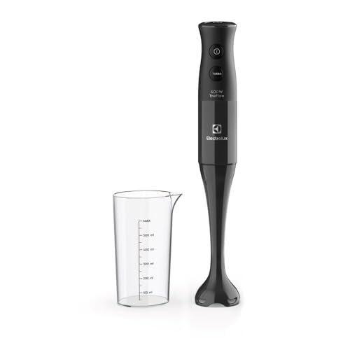 Mixer de mão Electrolux Preto 400W com Tecnologia TruFlow 1 velocidade função turbo EIB05 127V