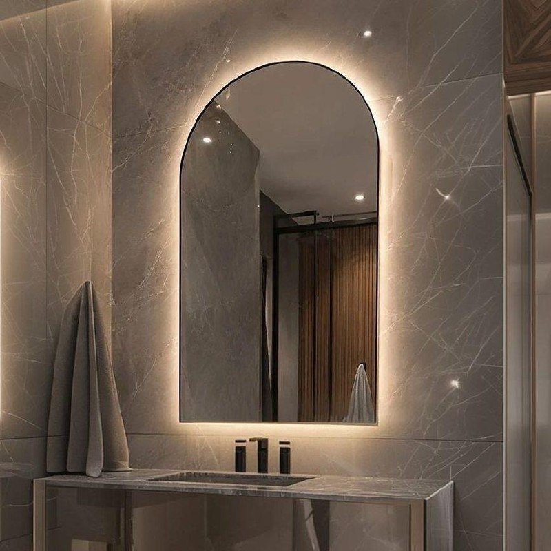 Espelho Orgânico Capela Led 44x64 Moldura Capela Led Frio