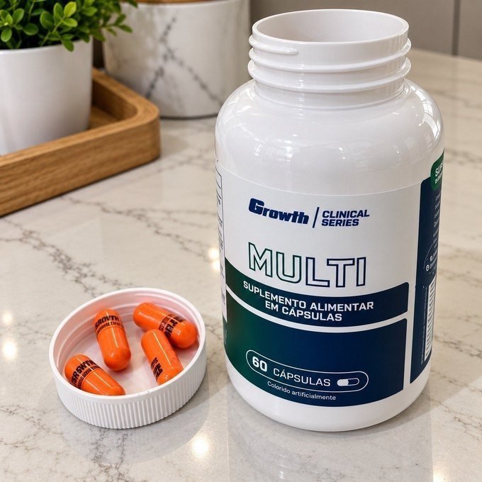 Multivitamínico 60 Cáps. Growth Supplements + Frete Grátis