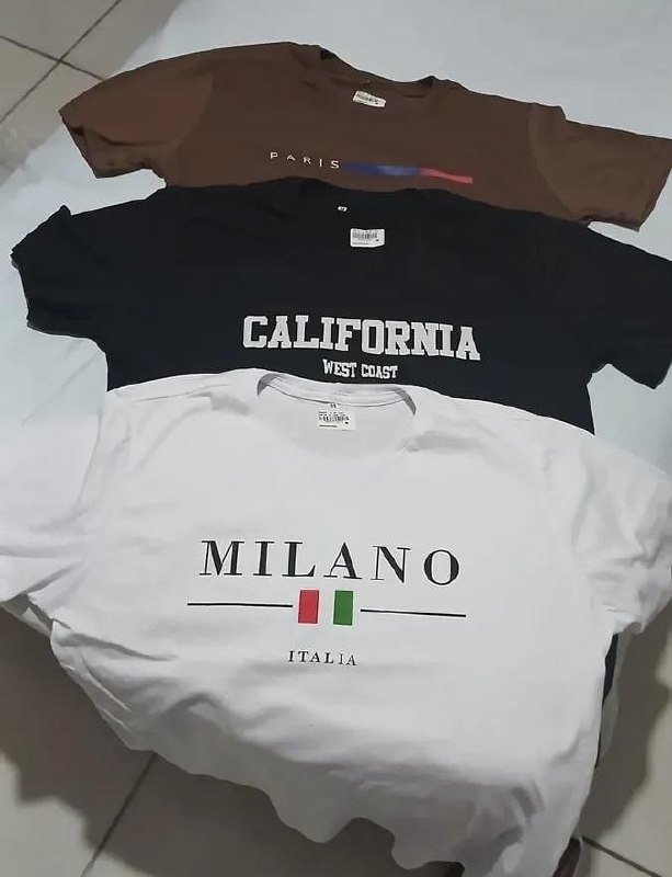 Kit 3 Camisetas 100% Algodão Premium + Frete Grátis