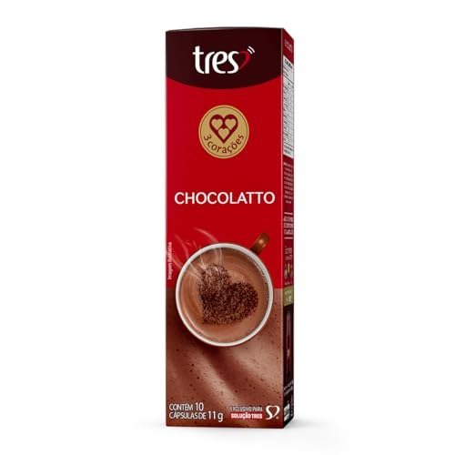 3 Corações Cápsula Chocolatto TRES - 10 unidades