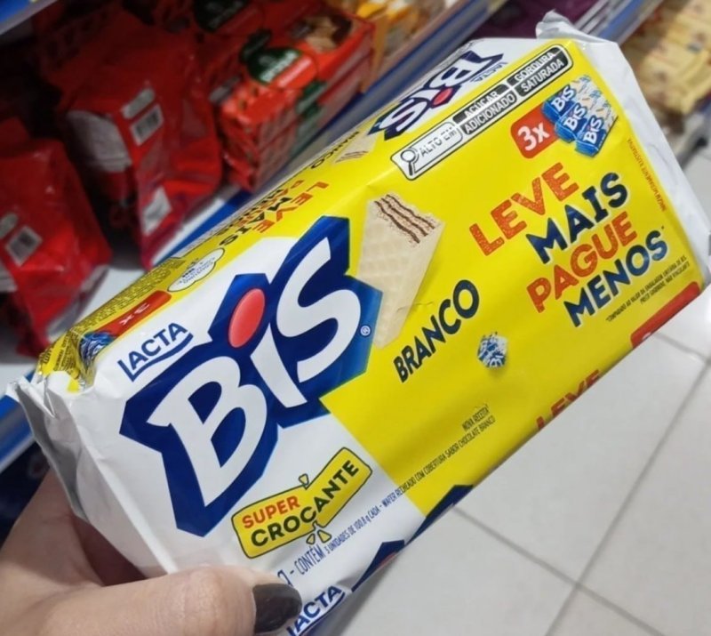 Lacta Bis Laka - Chocolate Branco Kit 3 Unidades 100,8g