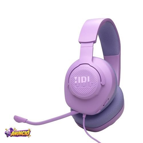 JBL, Fone de Ouvido Com Fio, Quantum 100M2, Headset Gamer, Over Ear, Microfone Removível - Roxo