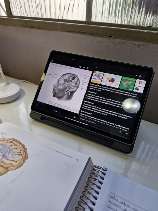 Tablet Lenovo Idea Tab 11" 90Hz - Octa-Core, 4GB RAM, 128GB, Wi-Fi 5, Android 15, Caneta e Capa + Frete Grátis