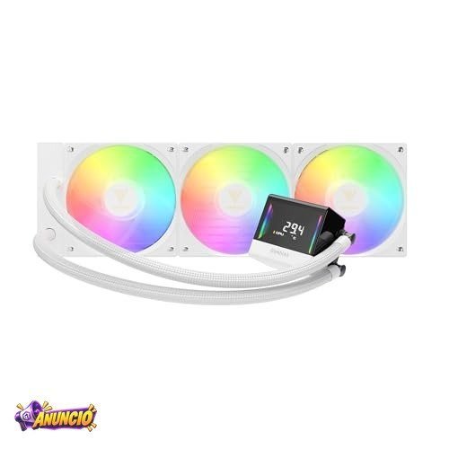 Water Cooler 360mm Gamdias Chione E4-360 WH Branco ARGB Intel LGA2066 AMD AM5