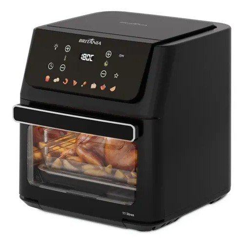 Air Fryer Oven Britânia 11L 8 Funções 1800W Painel Digital BAF11A
