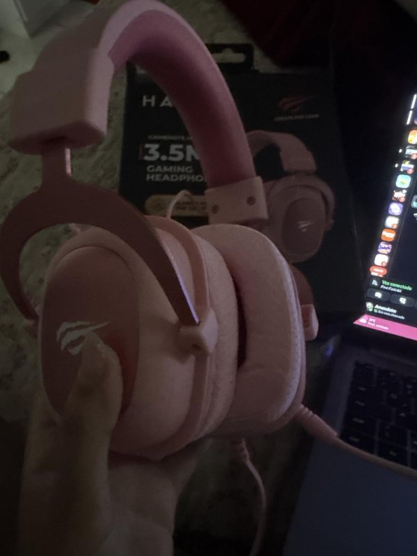 Havit Headphone Fone de Ouvido H2002d Pink, Gamer, com Microfone