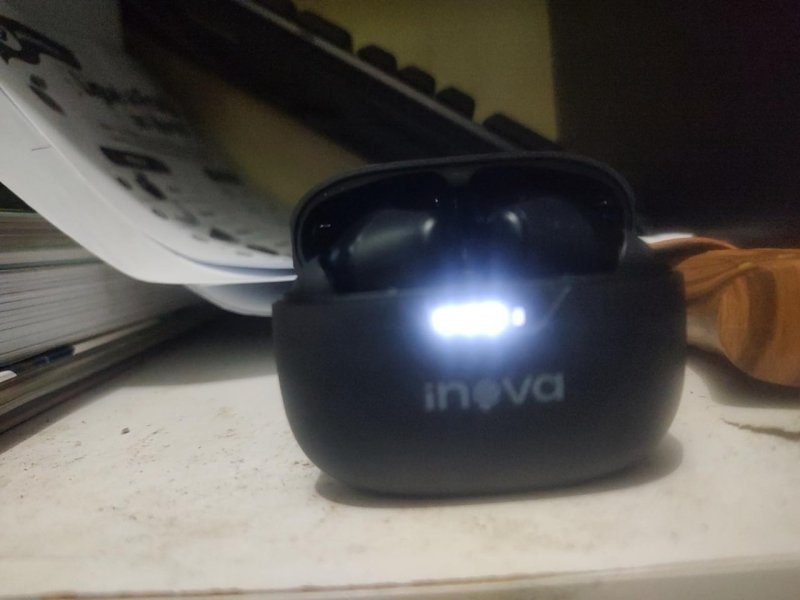 INAVA Fone de Ouvido Bluetooth 3ª Geração, 50 Horas de Bateria, Microfone com Cancelamento de Ruído