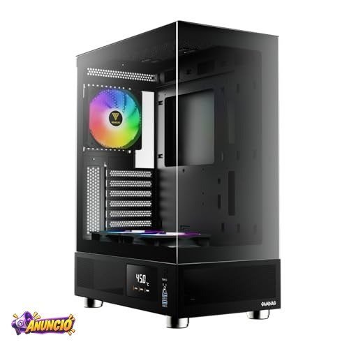 Gabinete Gamer Gamdias Atlas E1 Preto com 3 Fans 120mm ARGB ATLAS E1
