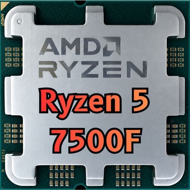 Processador AMD Ryzen 5 7500F, (4GHz Max Turbo), Cache 99 MB, 6 Núcleos, 12 Threads, AM5, Sem Vídeo Integrado