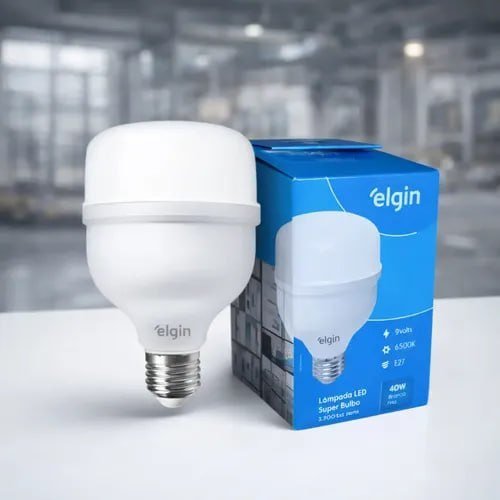 Lâmpada LED Bivolt Elgin Bivolt Luz Branca Fria 40W 6500K