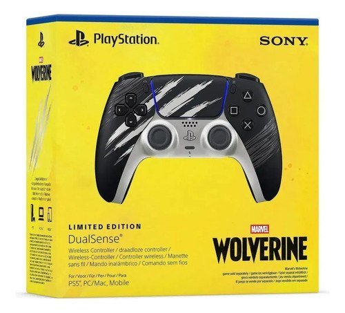 Controle sem fio DualSense Edição Limitada Wolverine Adamantium