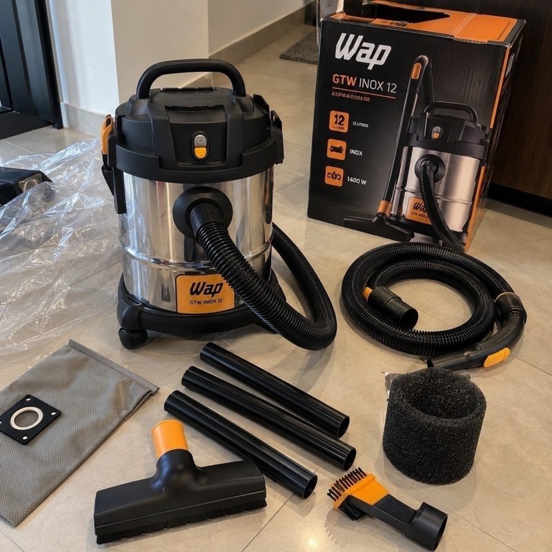 Aspirador de Pó e Água WAP Compacto 12L 1400W 127v