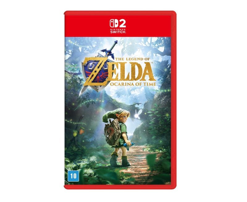 Jogo The Legend of Zelda: Ocarina of Time, Mídia Física, Capa padrão, Switch 2