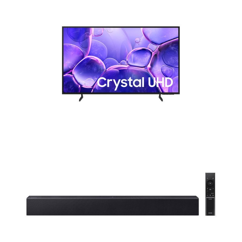 Smart TV Samsung Crystal 55" 4K UHD + Soundbar Samsung HW-B400F