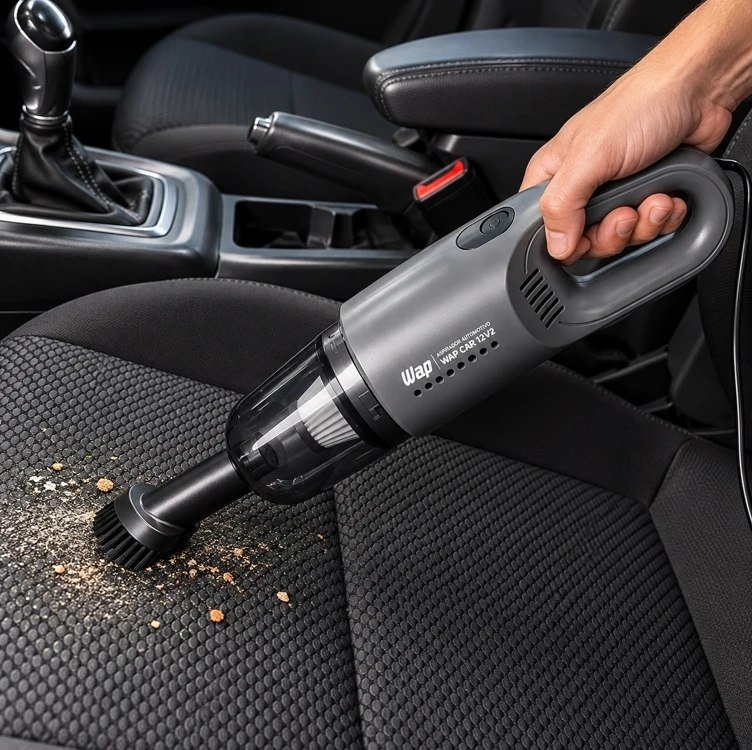 WAP Aspirador de Pó Automotivo Car 12V2, Portátil, 420ml, com Recipiente Removível e Filtro Lavável, 180W 12VDC