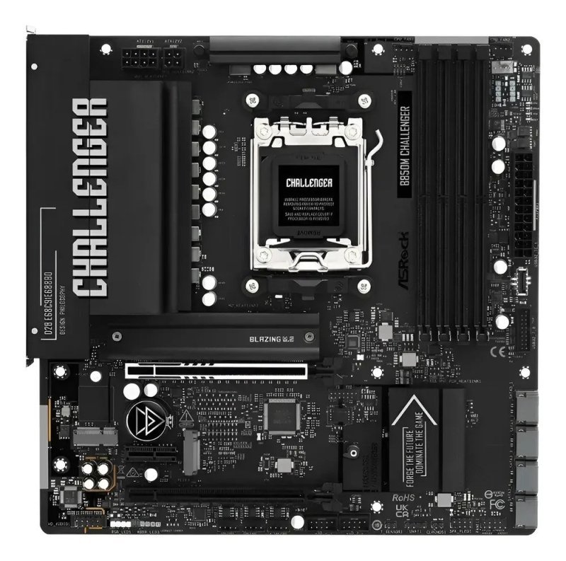 Placa-Mãe ASRock B850m Challenger, Amd Am5, Micro Atx, Ddr5 90-Mxbu40-A0uayz