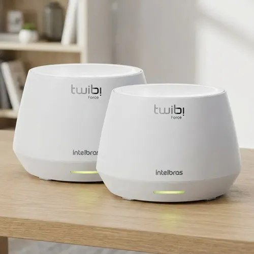 Conjunto Roteador Mesh Wifi 6 Intelbras Twibi Force Ax 2 Uni Branco